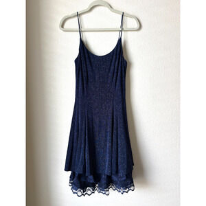 Vintage 90s Y2K Dress Prom Dance Sparkly Celestial Starcore Fairy Grunge Size 10